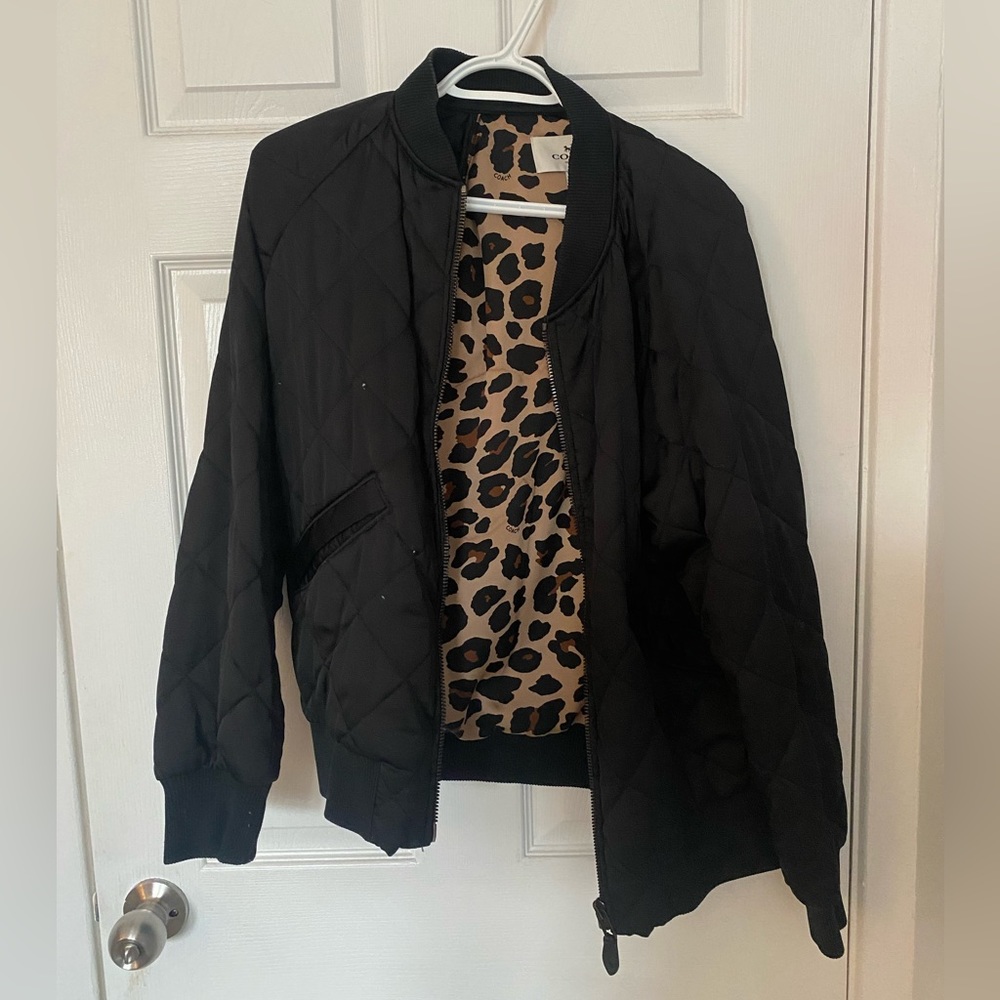 Coach Quilted Bomber Jacket